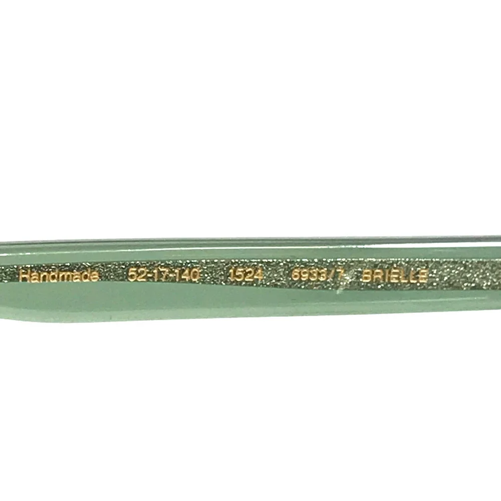 Gigi Studios Eyeglasses Frames BRIELLE 6933/7 Clear Transparent Green 52-17-140